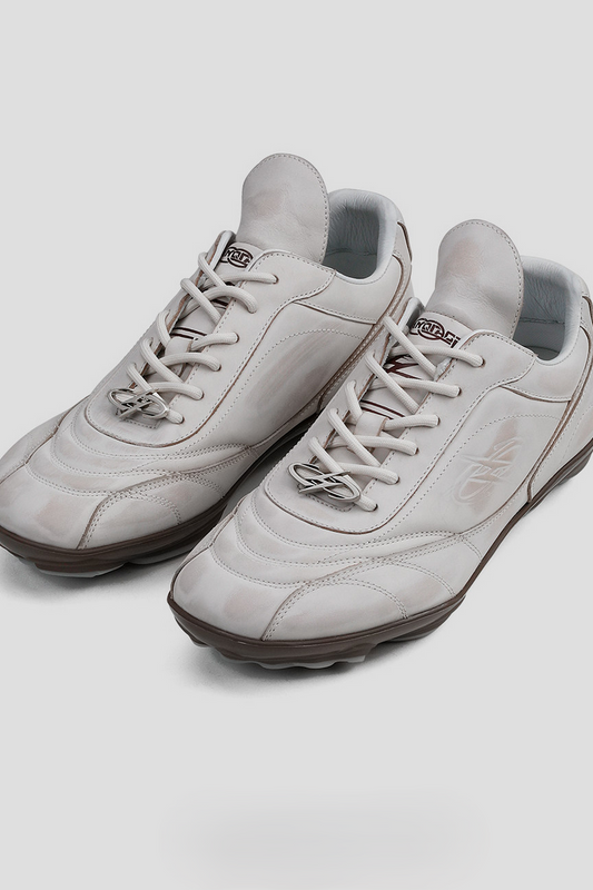 Retro Leather Racing Sneakers