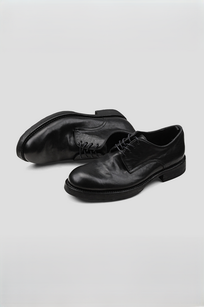 Washed Horsehide Loafer Shoes