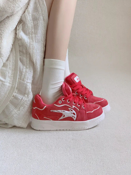 Color-Pop Low-Top Skate Sneakers