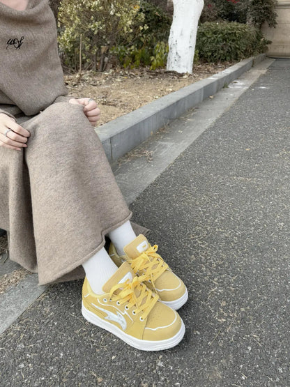 Color-Pop Low-Top Skate Sneakers