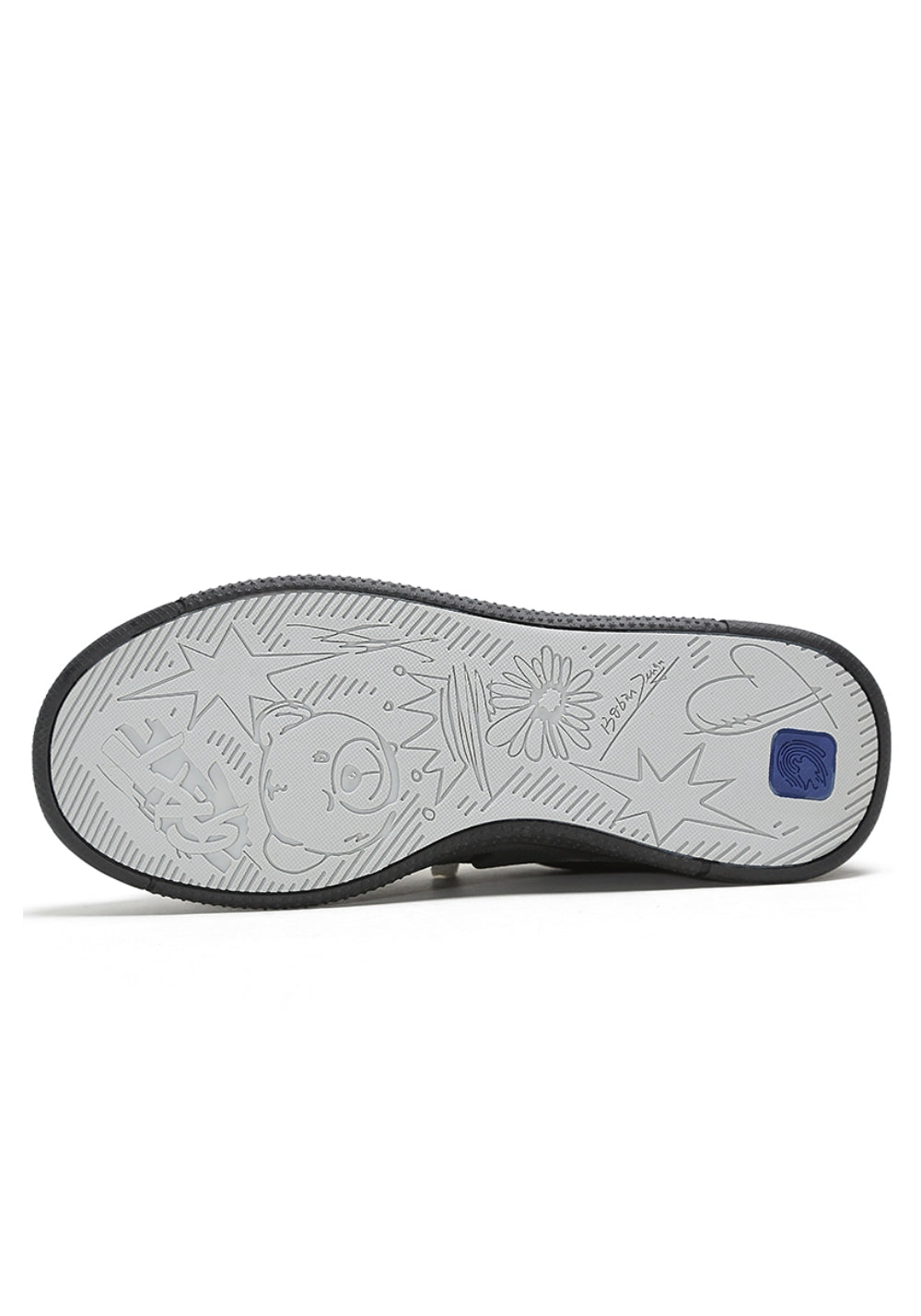 Solar-Applique Leather Court Sneakers
