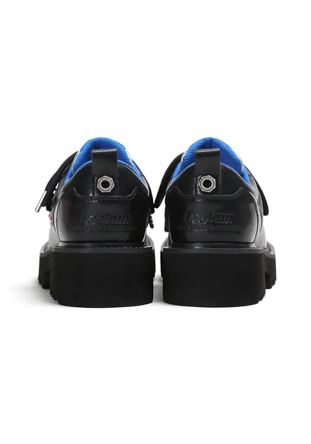 Metallic Stardust Lug-Sole Derby Shoes
