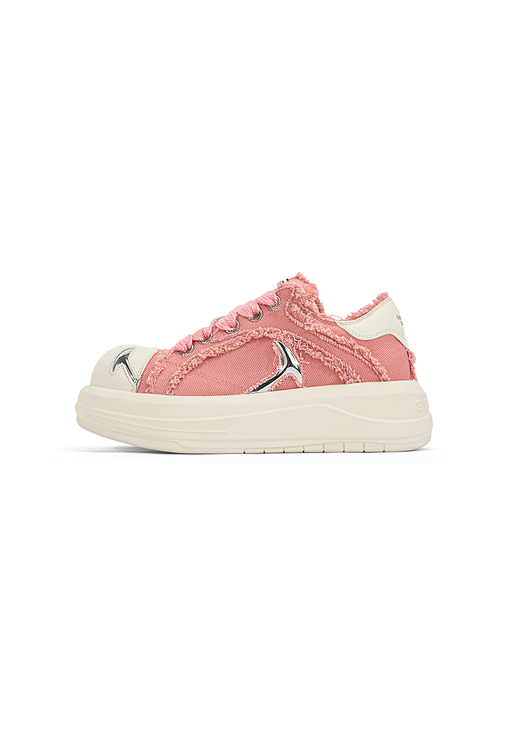 Pink Beluga Platform Skate Sneakers