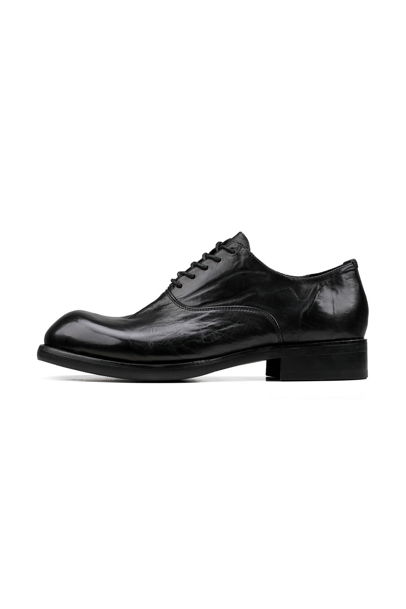 Washed Horsehide Derby Shoes