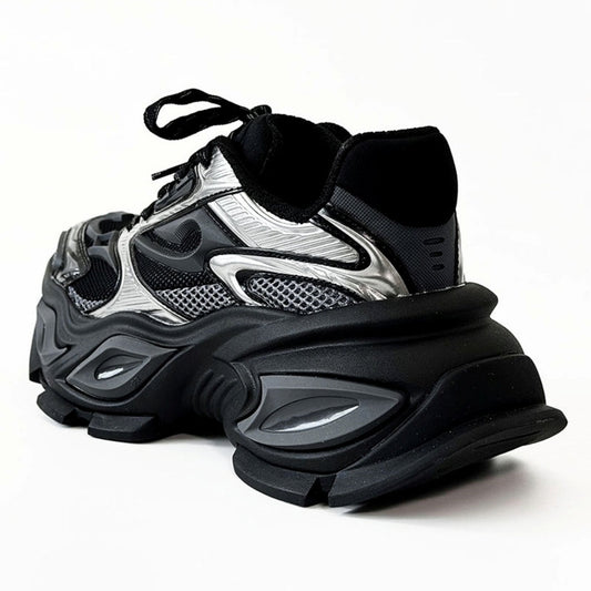 Gimmick design sharp silhouette tech style sneakers  HL3133
