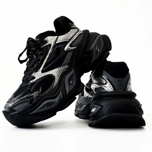 Gimmick design sharp silhouette tech style sneakers  HL3133