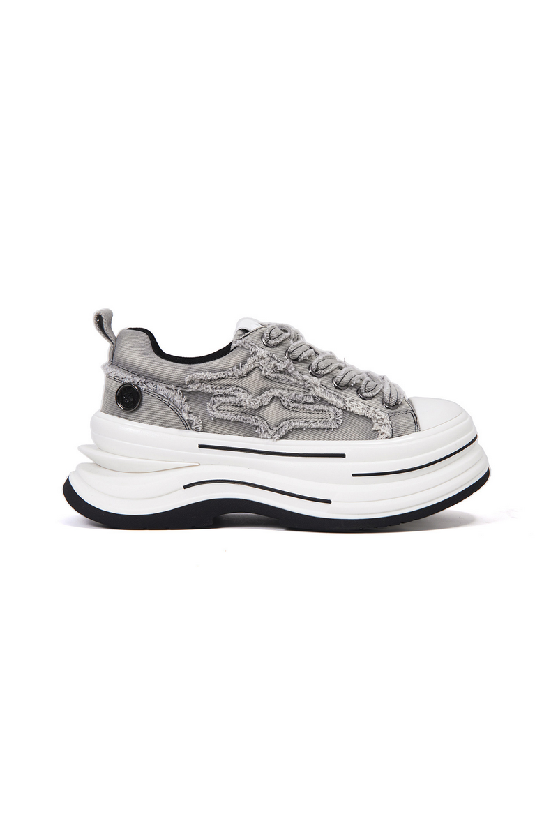 Thick Sole Canvas Sneakers