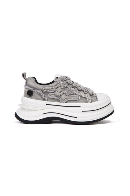 Thick Sole Canvas Sneakers