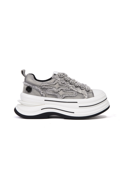 Thick Sole Canvas Sneakers