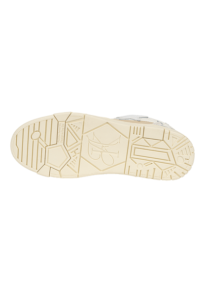 Beige Lace Star Low-Top Sneakers