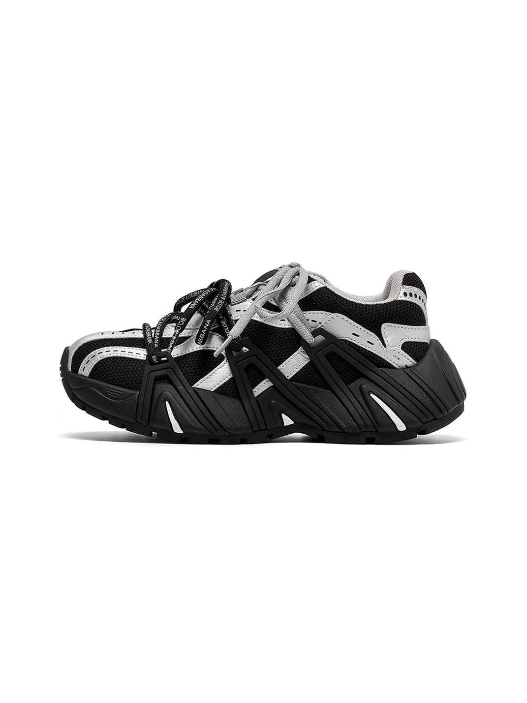 Beige Mesh Cage Runner Sneakers