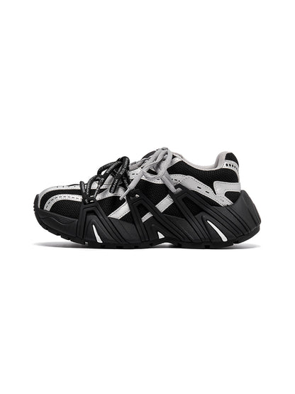 Beige Mesh Cage Runner Sneakers