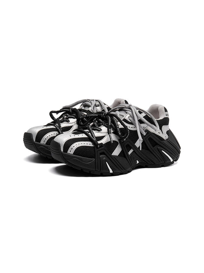 Beige Mesh Cage Runner Sneakers