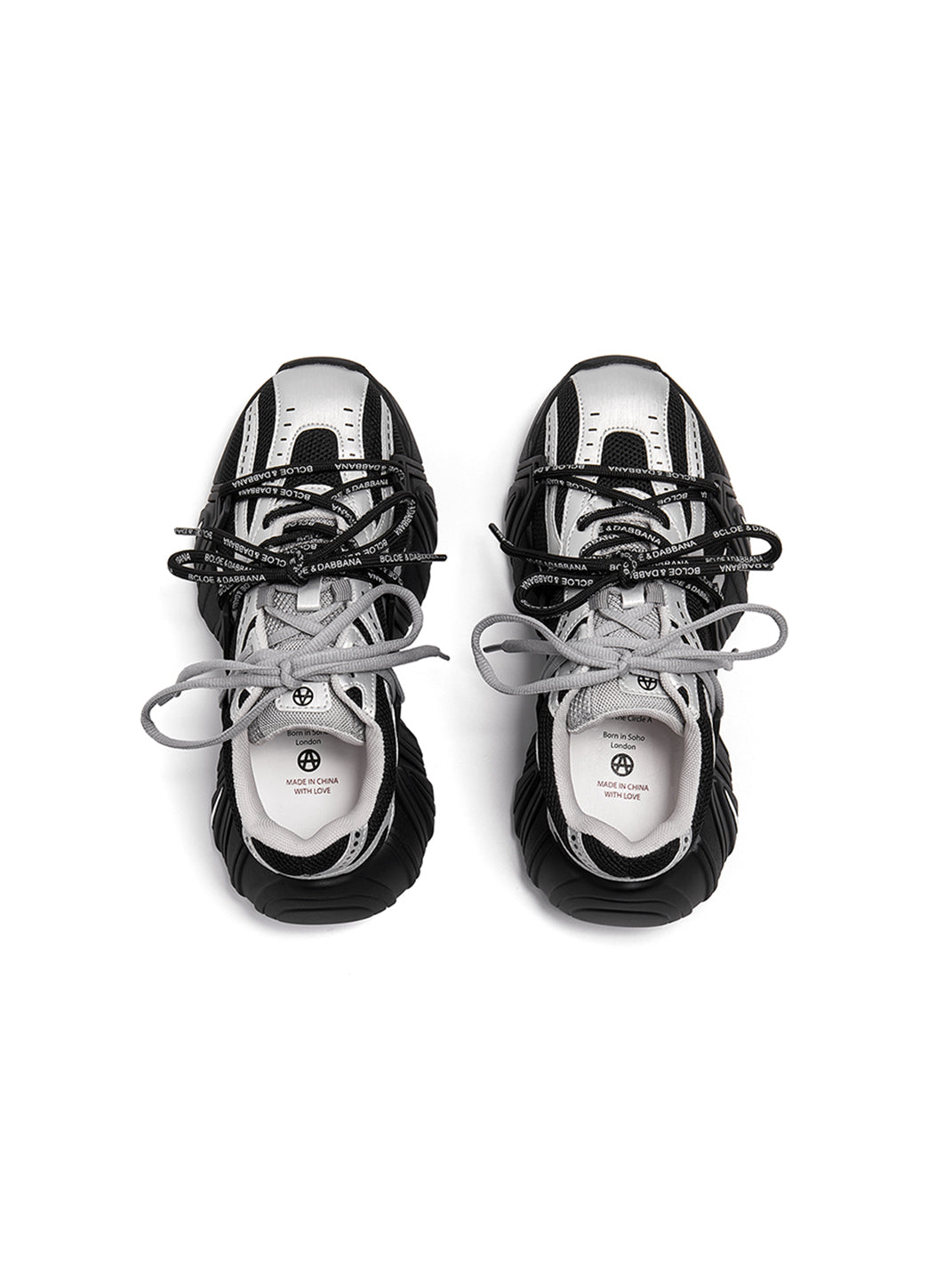 Beige Mesh Cage Runner Sneakers