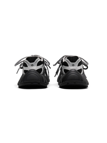 Beige Mesh Cage Runner Sneakers