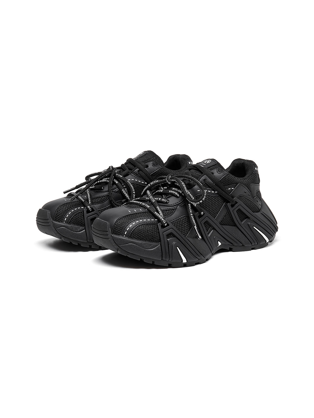 Beige Mesh Cage Runner Sneakers