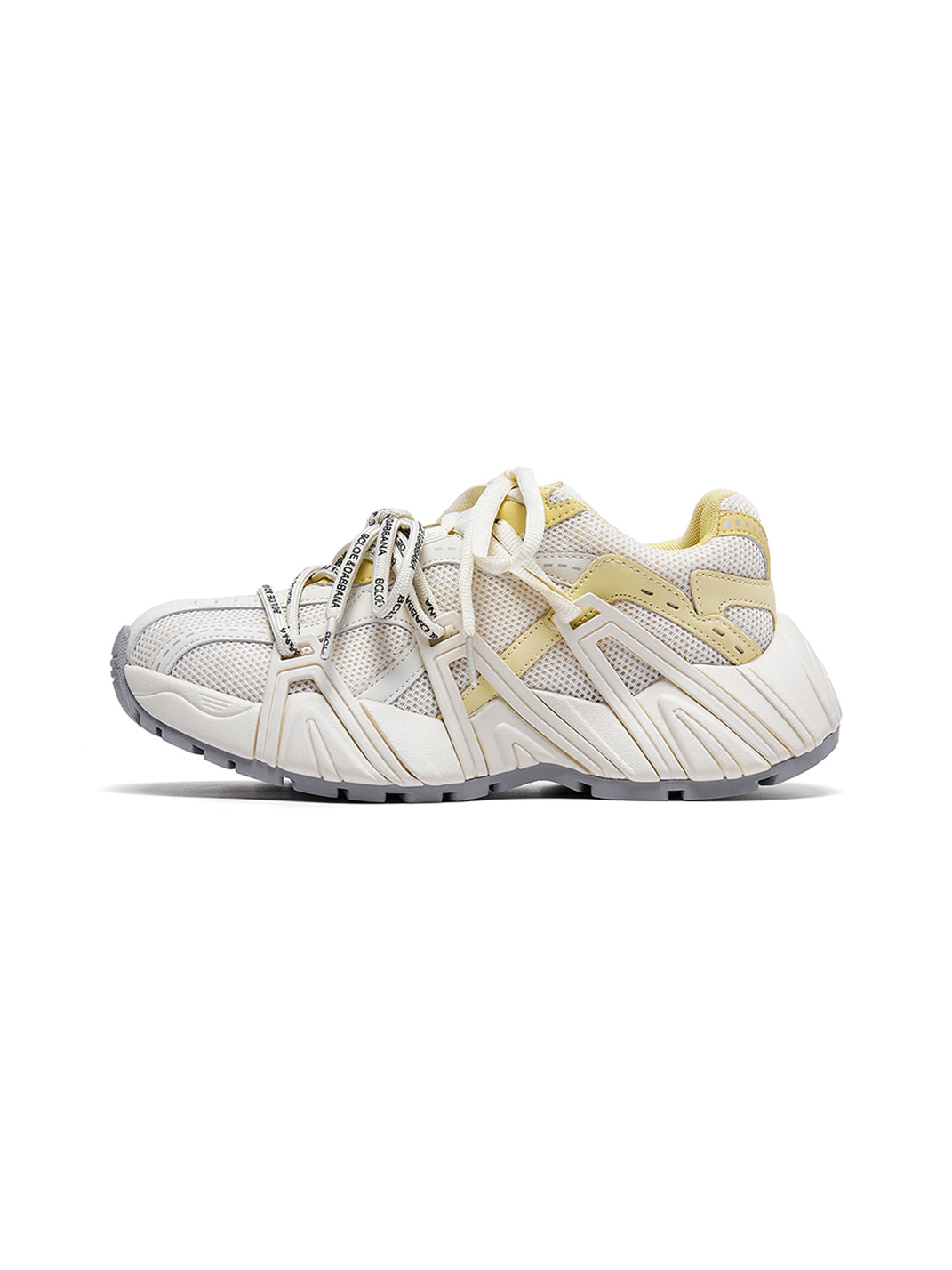 Beige Mesh Cage Runner Sneakers