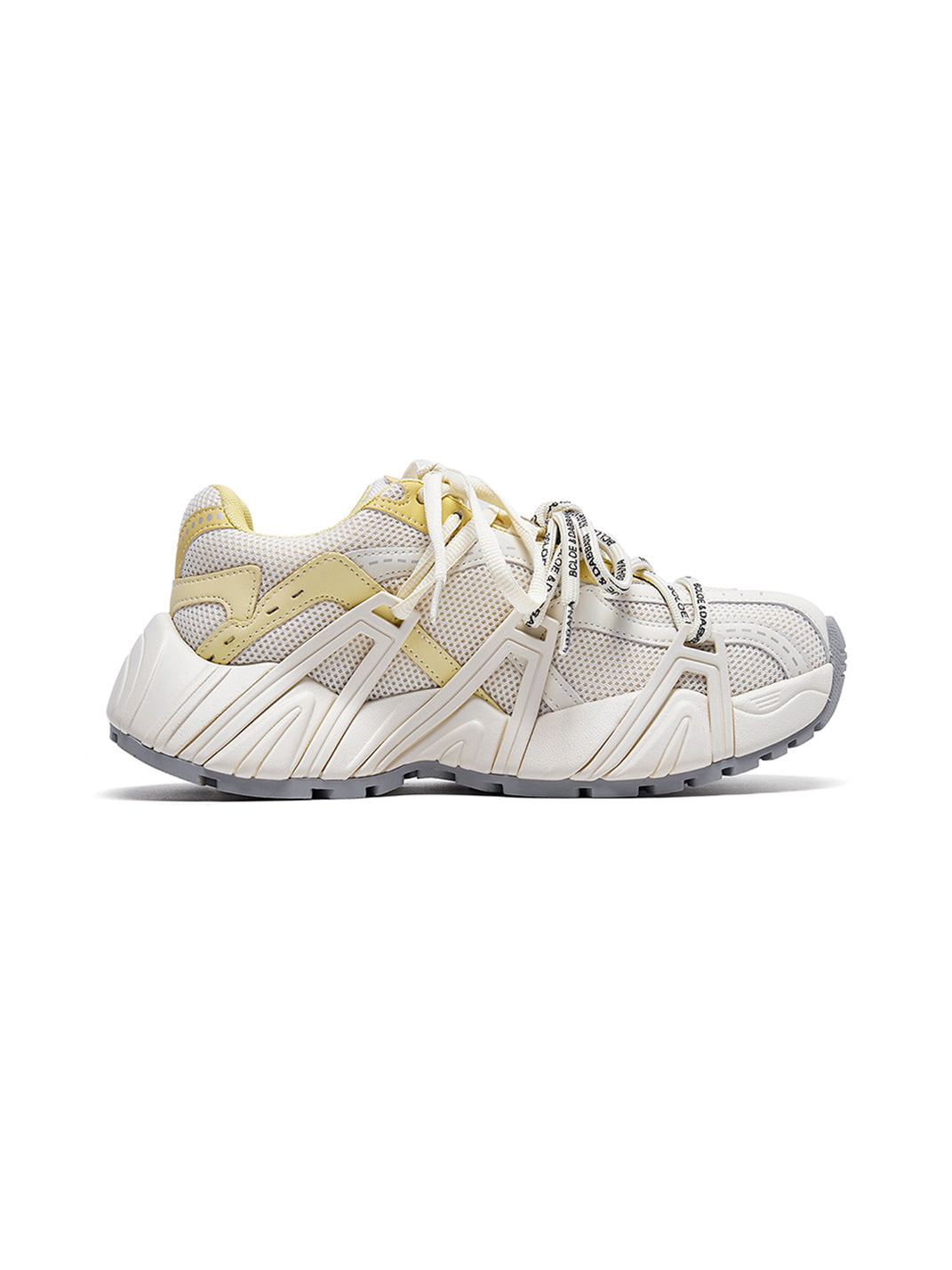 Beige Mesh Cage Runner Sneakers