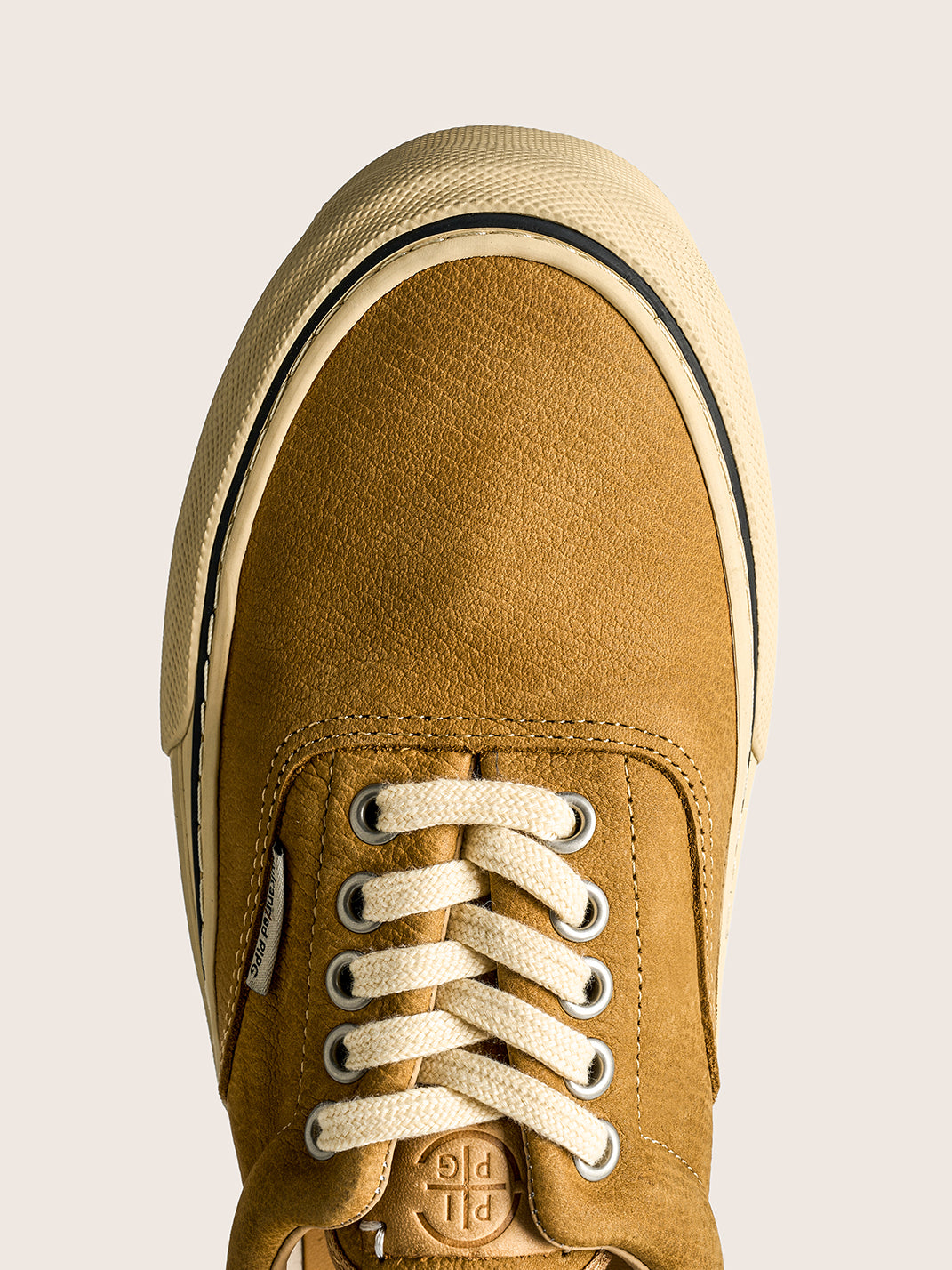 Black Distressed Leather Canvas Low-Top Sneakers