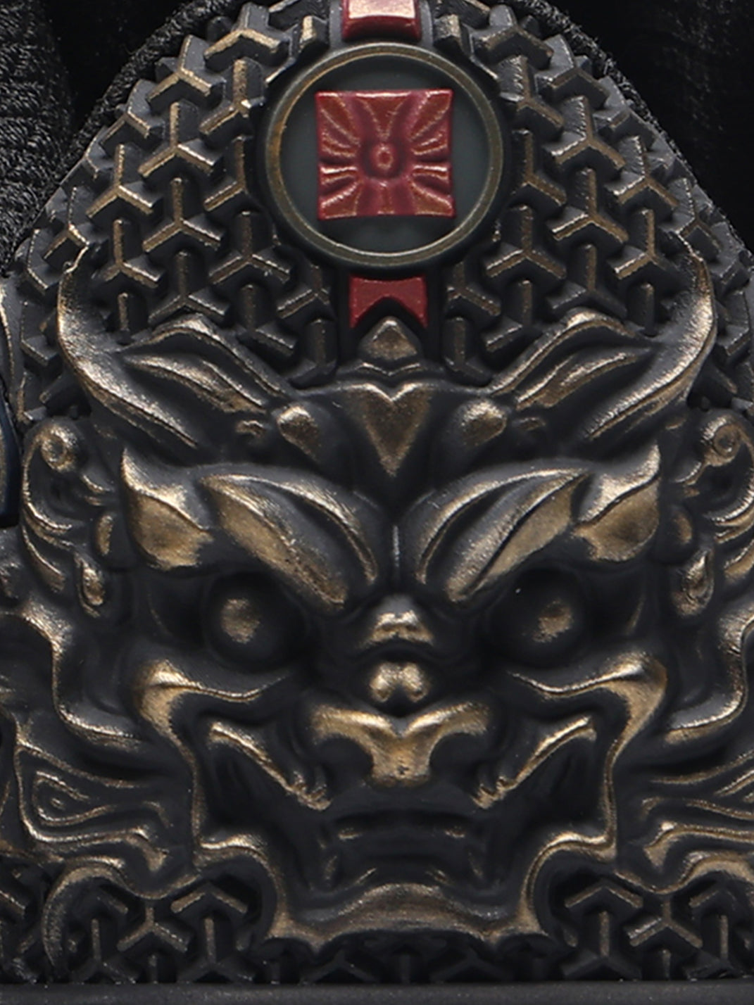 Black Dragon Embroidered Low-Top Sneakers