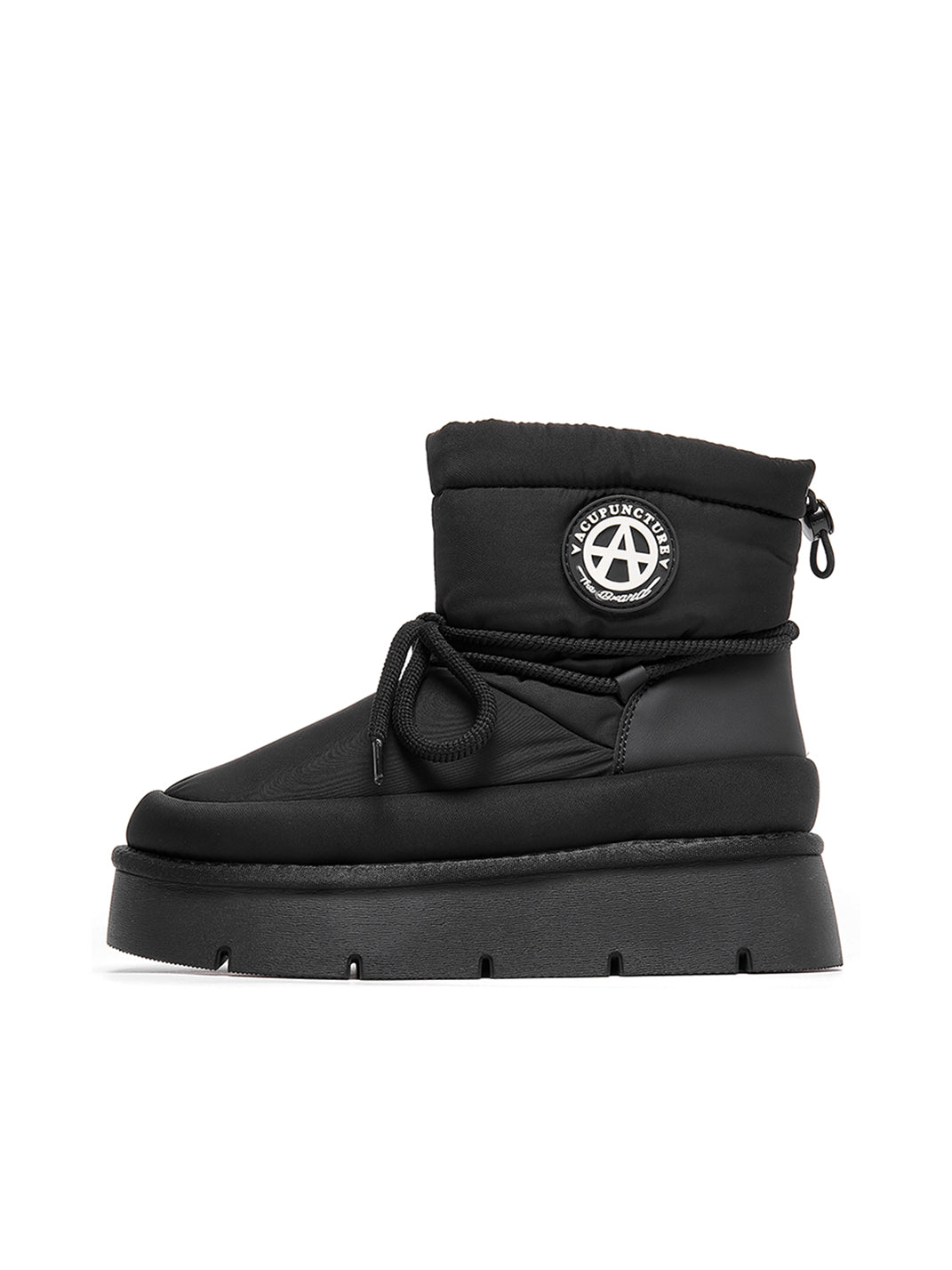 Black Padded Platform Ski Boots