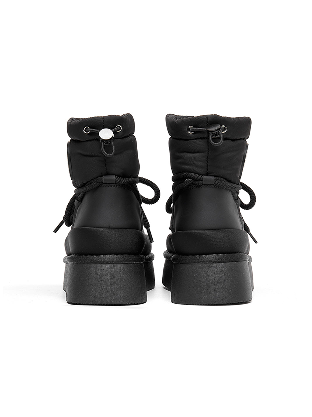 Black Padded Platform Ski Boots