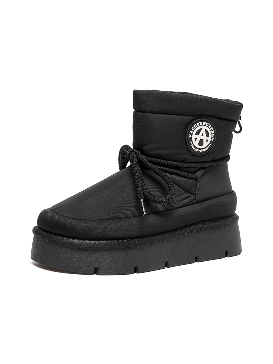 Black Padded Platform Ski Boots