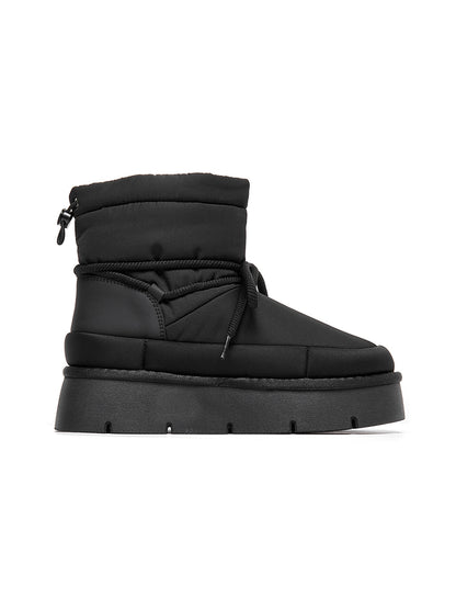 Black Padded Platform Ski Boots