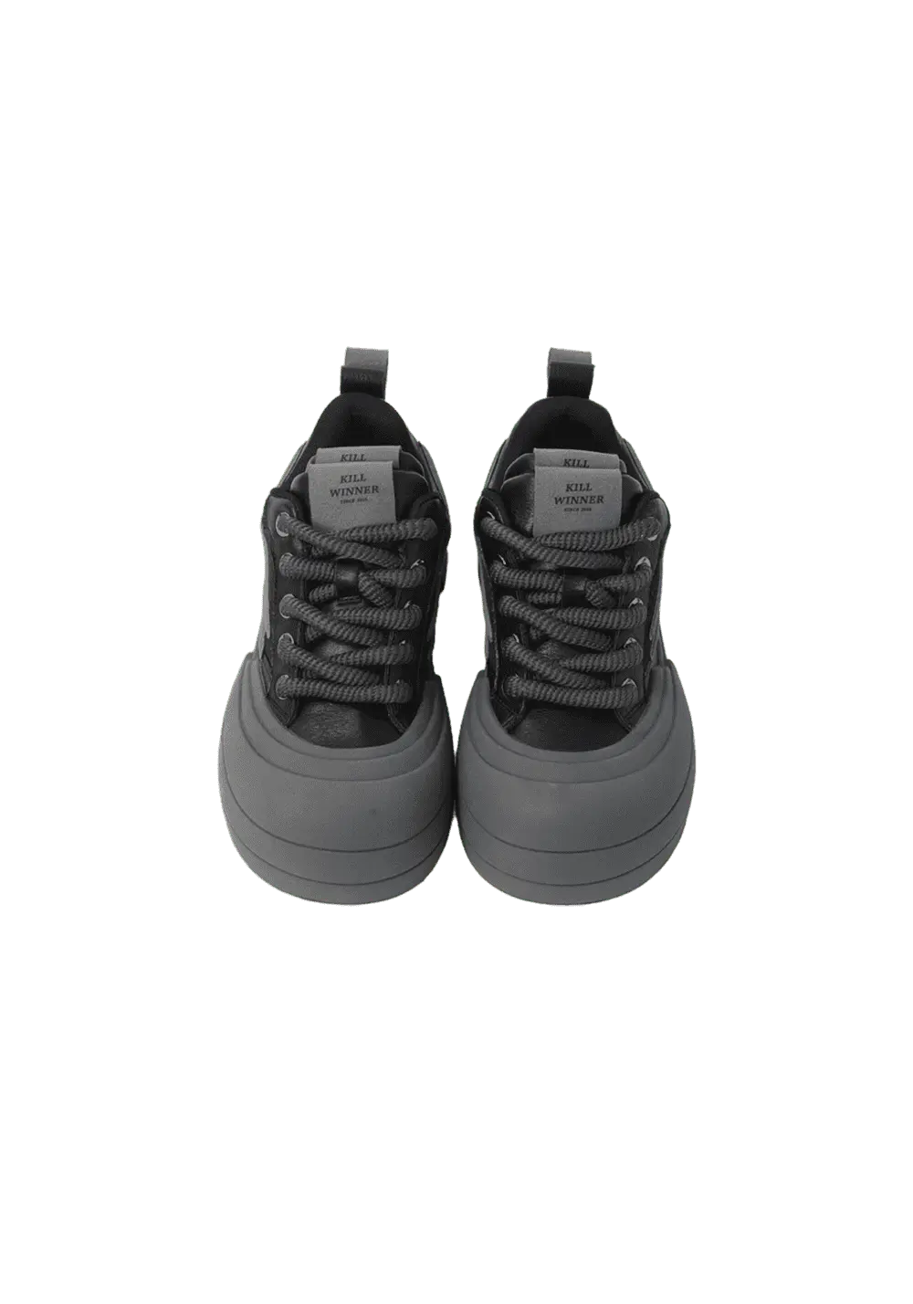 Black Samurai Smile Platform Sneakers