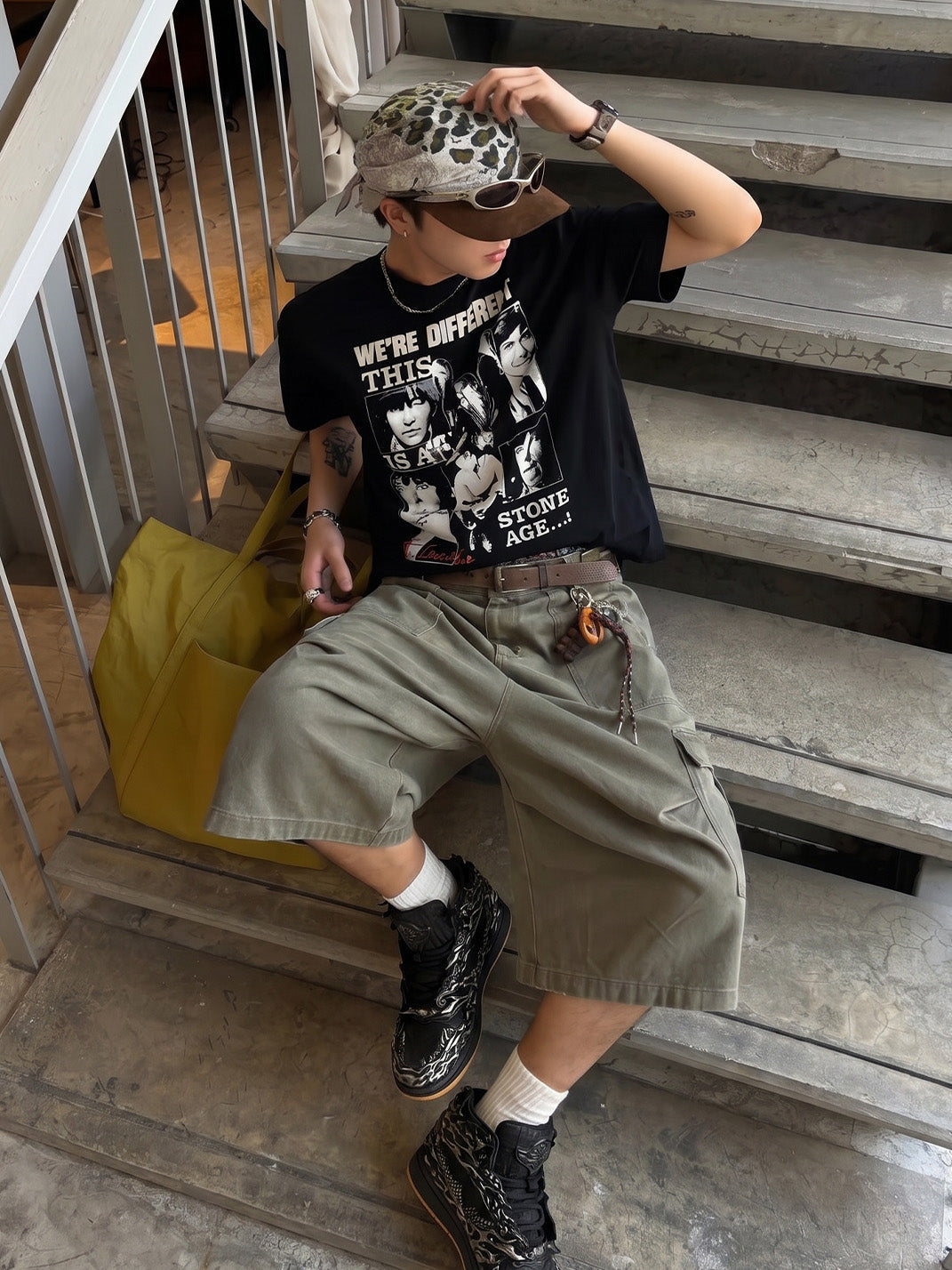 Black Silver Wukong Cloud Relief High-Top Sneakers