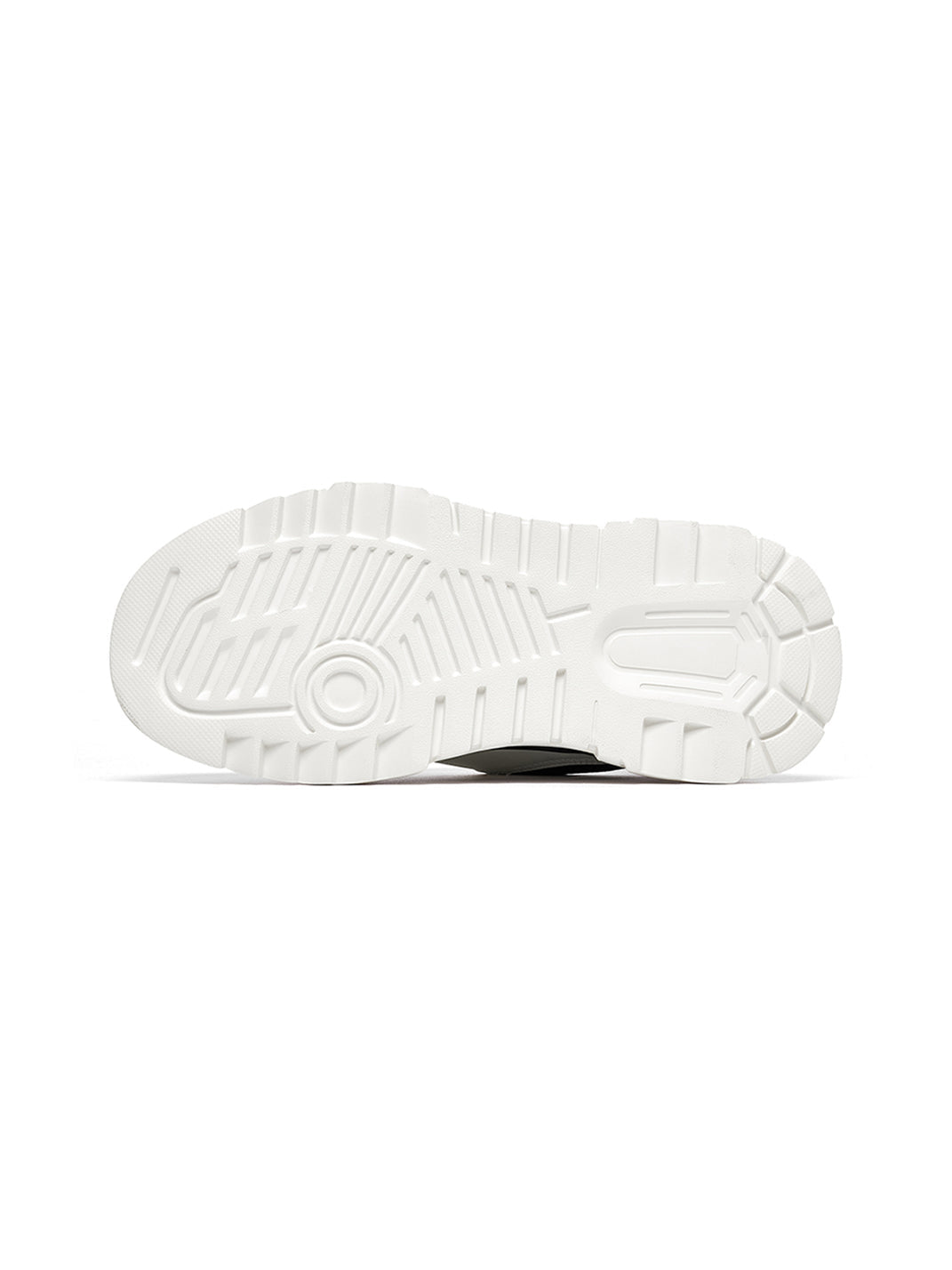 Black White Cutout Platform Sneakers