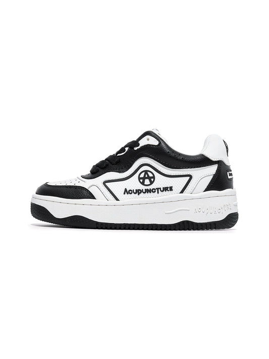 Black White Logo Skate Sneakers
