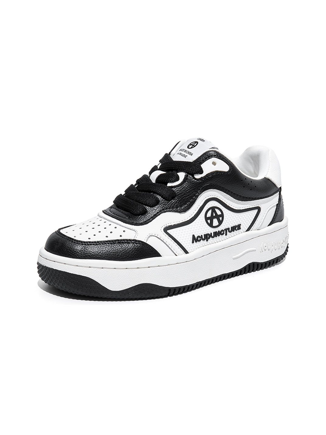 Black White Logo Skate Sneakers
