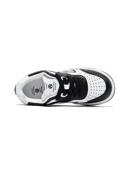 Black White Logo Skate Sneakers