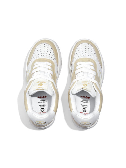 Black White Logo Skate Sneakers