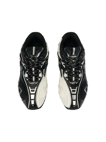 Black Yin-Yang Tech Runner Sneakers