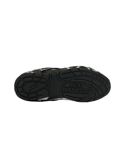 Black Yin-Yang Tech Runner Sneakers