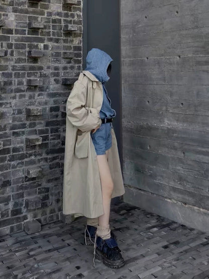 Button-Cuff Denim Platform Ankle Boots