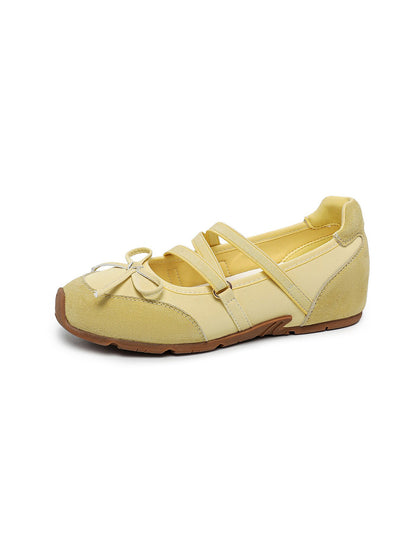 Sheer Mesh-Strap Mary Jane Ballet Flats
