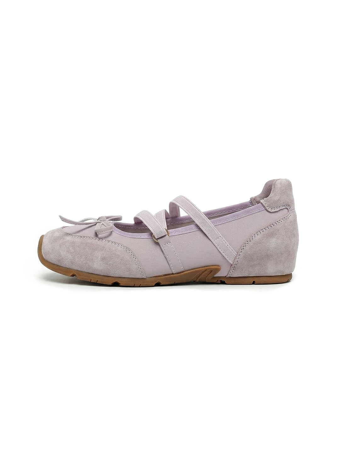 Sheer Mesh-Strap Mary Jane Ballet Flats