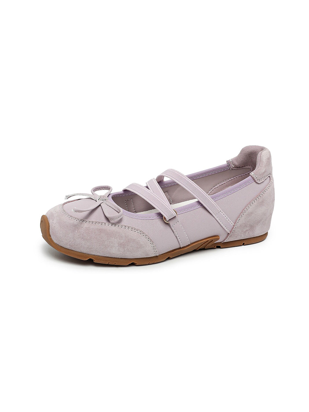 Sheer Mesh-Strap Mary Jane Ballet Flats