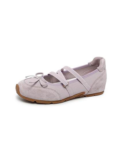 Sheer Mesh-Strap Mary Jane Ballet Flats