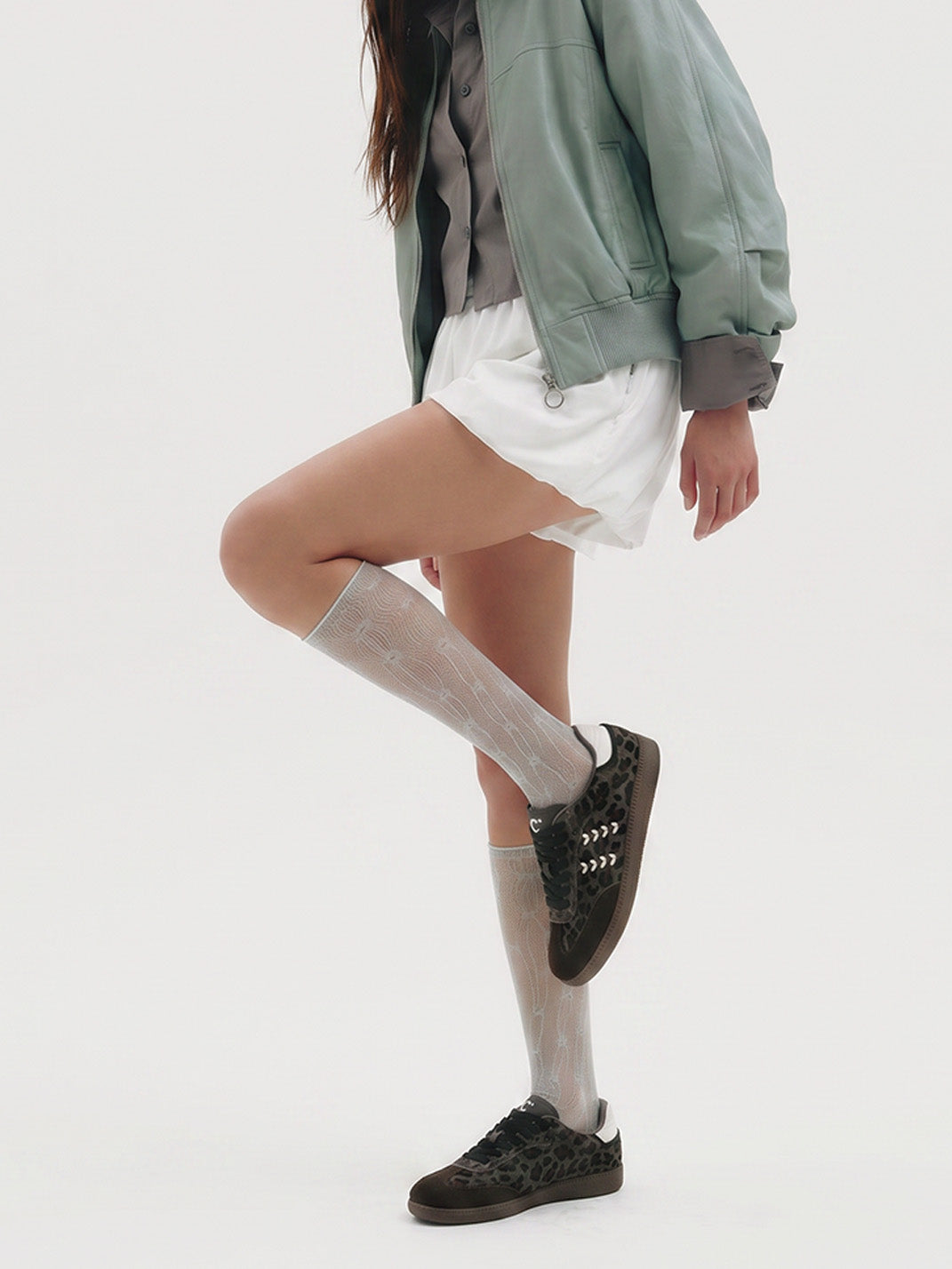 Forest Leopard-Print Gum-Sole Low-Top Sneakers