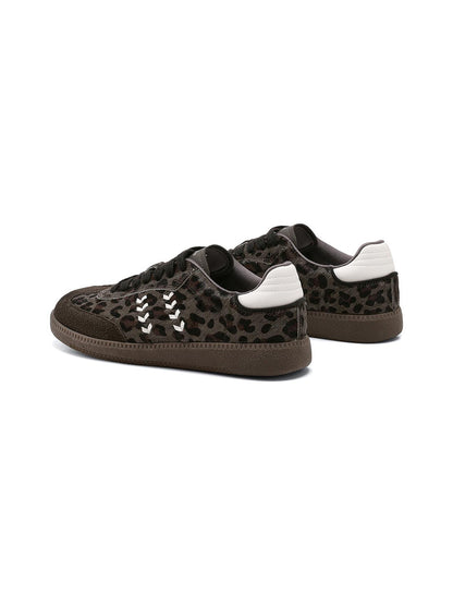 Forest Leopard-Print Gum-Sole Low-Top Sneakers