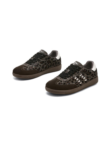Forest Leopard-Print Gum-Sole Low-Top Sneakers