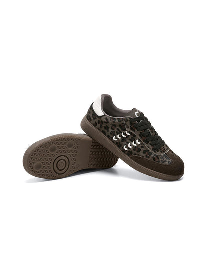 Forest Leopard-Print Gum-Sole Low-Top Sneakers