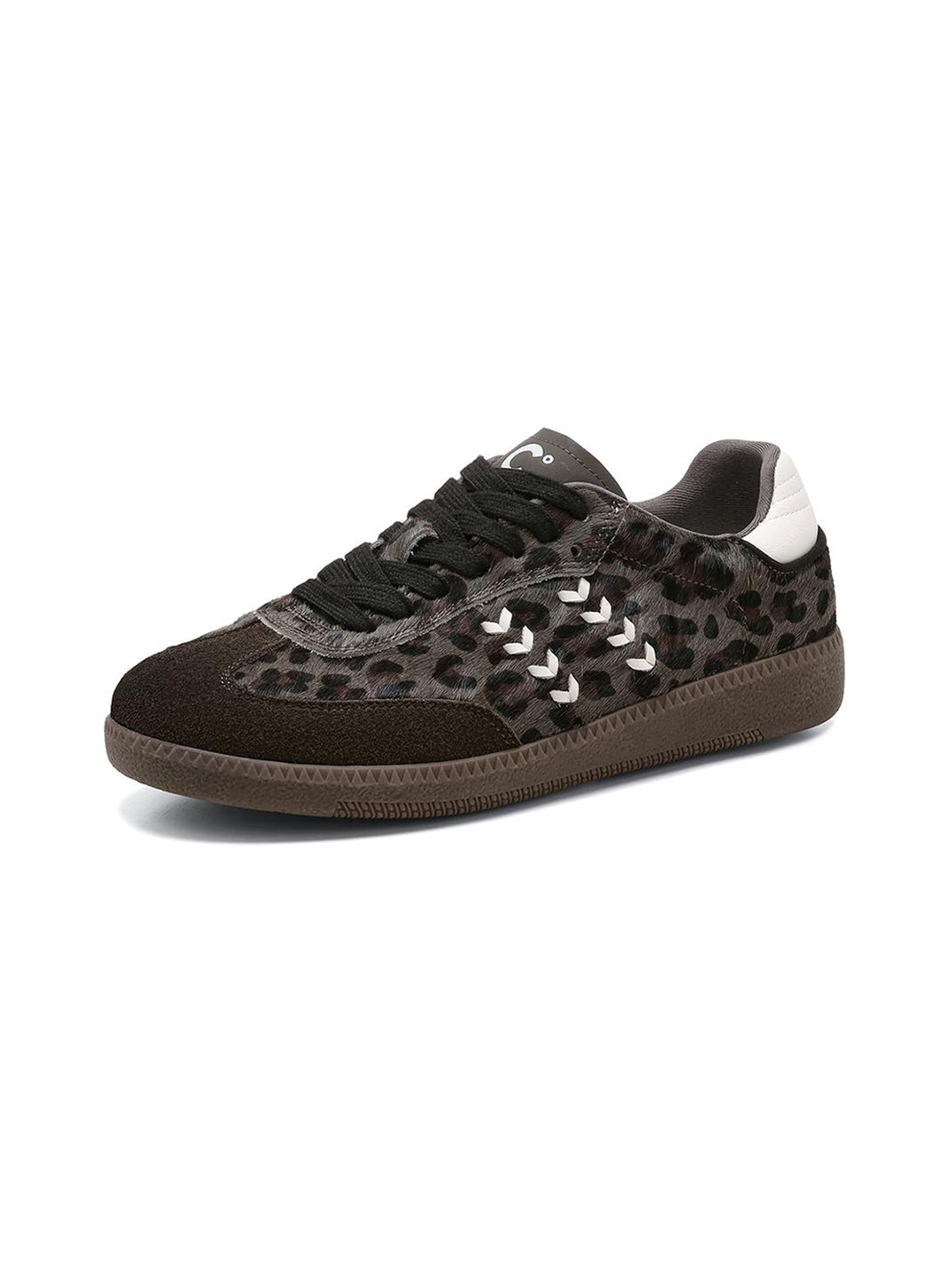 Forest Leopard-Print Gum-Sole Low-Top Sneakers