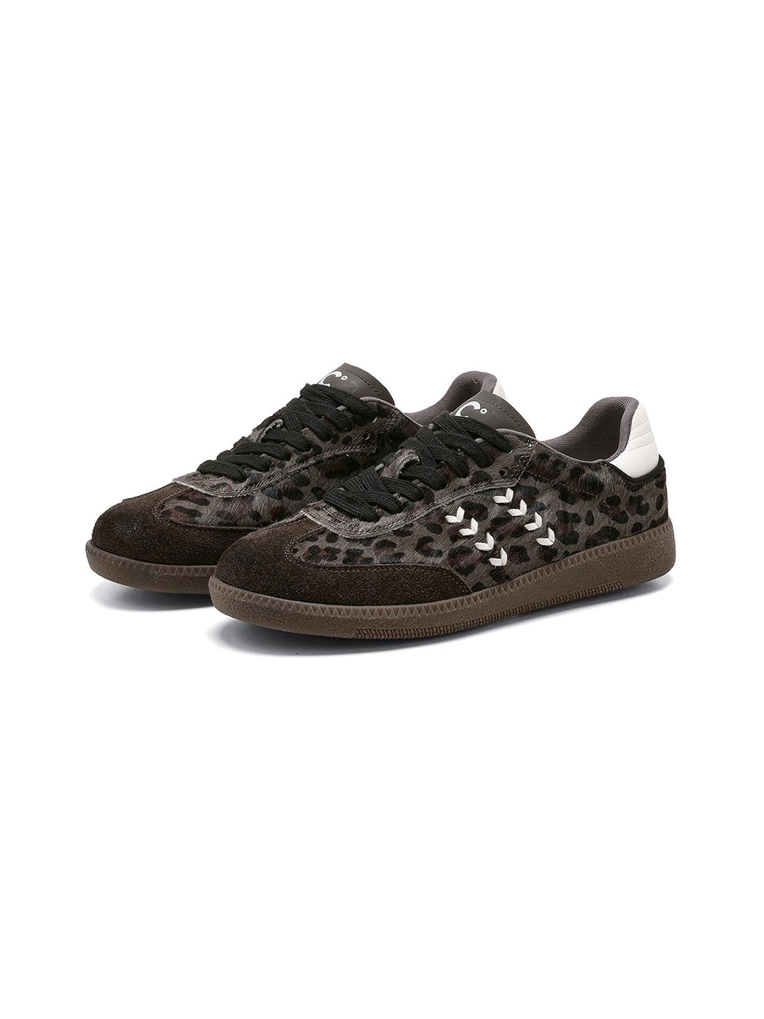 Forest Leopard-Print Gum-Sole Low-Top Sneakers
