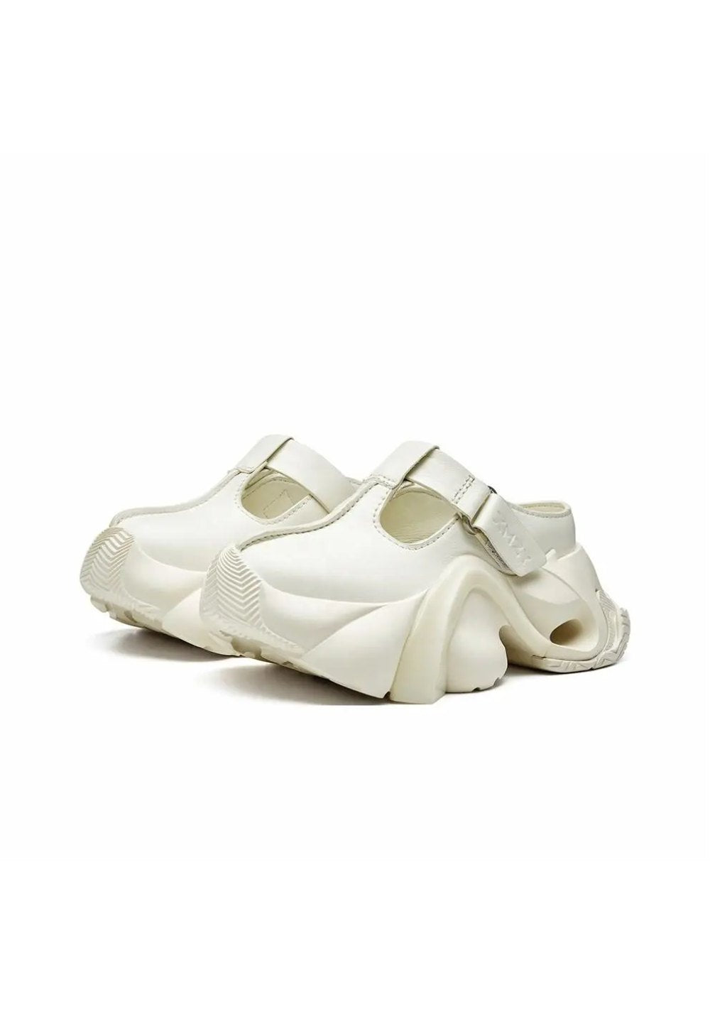 Black Platform Closed-Toe Slides