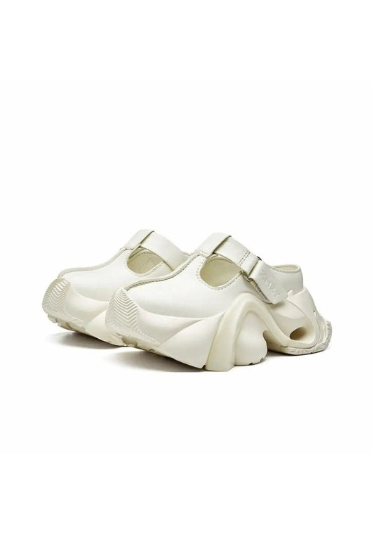 Black Platform Closed-Toe Slides